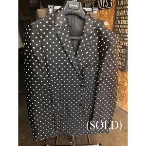 > (Sold privately for $90) Black Polka Dot